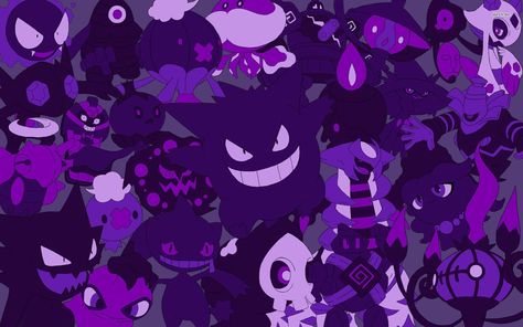 Ghost Pokemon Cute Wallpapers - Top Free Ghost Pokemon Cute Backgrounds - WallpaperAccess Purple Pokemon Wallpaper, Pokemon Wallpaper Iphone, Purple Pokemon, Spring Wallpaper Iphone, Ghost Pokemon, Ghost Type, Wallpaper Purple, Pokemon Wallpaper, Spring Wallpaper