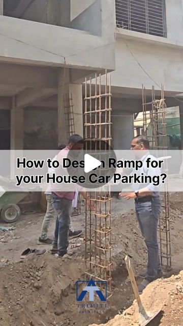 Ramp And Stairs Architecture, Ramp Stairs, Car Ramp, Ramp Design, Cricket (sports), Car Ramps, Parking Area, Stairs Architecture, Kitchen Wardrobe