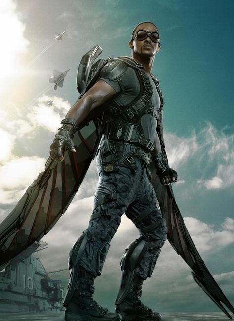 Falcon Avengers, Falcon Wallpaper, Winter Soldier Movie, Falcon And Winter Soldier, Movie Character Posters, Falcon Marvel, Marvel Background, Marvel Coloring, Avengers Characters