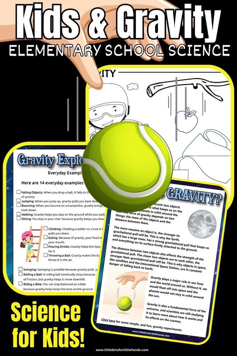 Easy Gravity Experiments For Kids - Little Bins for Little Hands Gravity For Kindergarten, Gravity Science Experiments For Kids, Gravity Activities For Kids, Gravity Experiments For Kids, Gravity Magic, Gravity Activities, Gravity Lessons, Gravity Science, Gravity Experiments