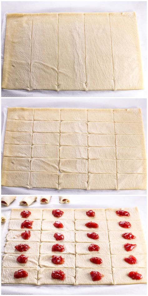 Essen, Strudels Recipe, Desserts To Feed A Crowd, Blueberry Strudel, Strawberry Puff Pastry, Pastries Recipes Dessert, Strudel Recipes, Puff Pastry Desserts, Pan Relleno