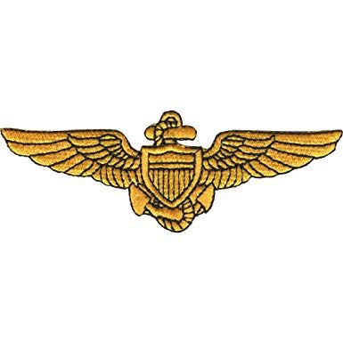 Naval Aviator Pilot Wings Patch Gold Pilot Wings, Naval Aviator, Naval Aviation, Cap Display, Jumbo Jet, Military Patch, Appliqué Patch, Free Delivery, Collectibles