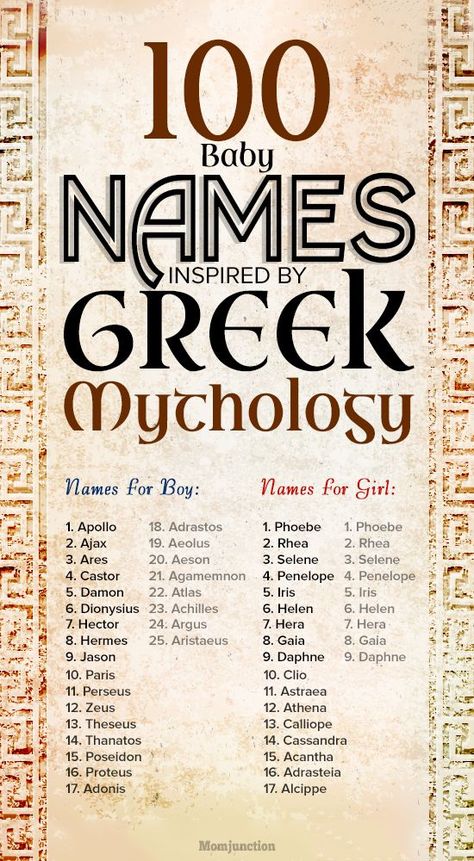 100 Wonderful Baby #Names Inspired By #Greek #Mythology : Greek mythology is a body of stories concerning heroes, Gods, and the rituals of the ancient Greeks and forms a part of the religion in ancient Greece. These stories have had an extensive influence Names Meaning, Ancient Names, Names For Girls, Greek Names, Names Baby, Fantasy Names, Baby Name List, Aesthetic Names