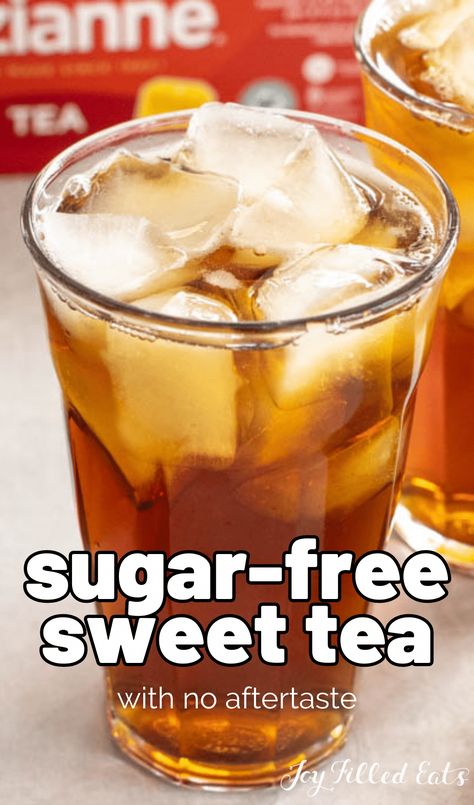 Lowcarb Drinks, Homemade Sweet Tea, Thm Smoothies, Sweet Tea Recipe, Low Sugar Drinks, Thm Drinks, Cold Brew Iced Tea, Sugar Free Fruits, Sweet Tea Recipes