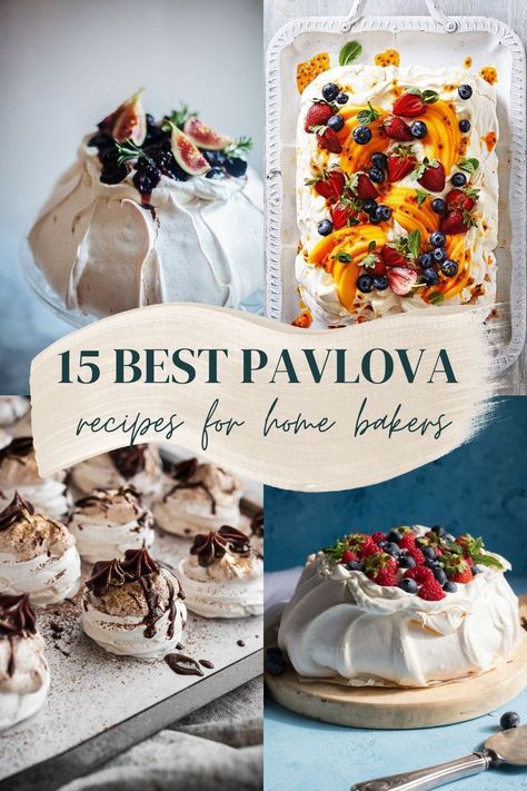 15 Pavlova Recipes That Will Delight Your Taste Buds | Looking for a delicious new dessert to try? Pavlova is a dessert that will tantalize your taste buds. Check out these 15 fantastic pavlova recipes! Pretty Pavlova, Pavlova Tower, Easy Pavlova, Fruit Pavlova, Berry Pavlova, Pavlova Dessert, Cold Dessert Recipes, Celebration Desserts, Pavlova Recipe