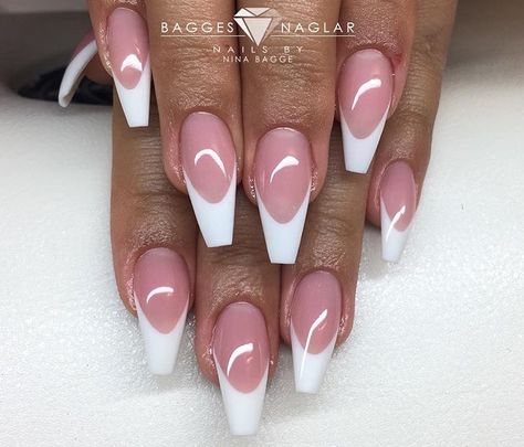 Ballerina French Tip, Ballerina French Tip Nails, Nails Designs Ideas, Sophisticated Nails, Natural Acrylic Nails, Manicure Designs, Stylish Nails Designs, French Nail Designs, Coffin Shape Nails