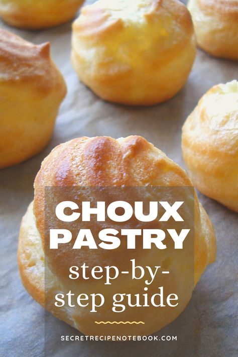 Pie, Paninis, Choix Pastry Recipe, Choux Pastry Recipe, Profiteroles Recipe, French Baking, Cream Puff Recipe, Rasa Malaysia, Pastry Recipe