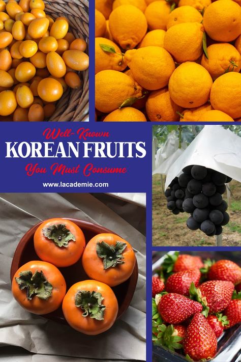 Visitors to Korea can experience a variety of delicious and unique fruits. From sweet pears and juicy watermelons, to honey-flavored persimmons and tangy lingonberries, there is something for everyone to enjoy. Some popular options include refreshing pineapples and sweet, sticky dried persimmons. Whether eating them fresh or using them in cooking, Korean fruits offer a delicious taste of the country's cuisine. Recipes With Korean Pears, Fruit In Korean, Vegetables In Korean, Best Korean Snacks, Korean Fruit, Visiting Korea, Korean Pear, Dried Persimmons, Bunny Chow