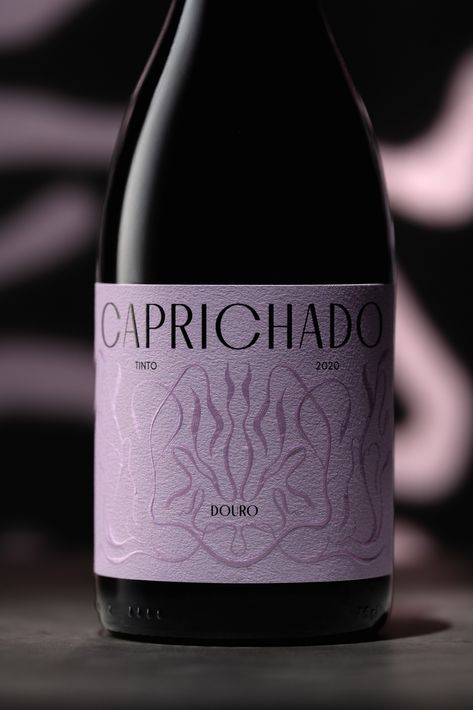 Caprichado Wine – Packaging Of The World Champagne Design Packaging, Wine Bottle Etiquette, Organic Wine Label Design, Unique Wine Packaging, Premium Wine Label Design, Champagne Bottle Design, Art Nouveau Packaging, Champagne Label Design, Champagne Branding