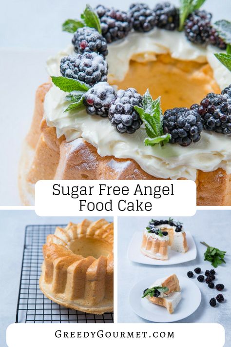 Have you ever considered baking a #sugarfree #angelfood #cake? Yes, it is a possible! All you need is the right low-calorie #sweetener, such as Hermesetas. An excellent product and I loved working with it! CLICK ON THE IMAGE TO LEARN MORE #greedygourmet #recipe #foodie#hermesetas #coffee #light #relax #dessert Sugar Free Angel Food Cake, Angelfood Cake, Angel Food Cake Pan, Blackberry Cake, Sugar Free Sweets, Free Angel, Yes It Is, Sugar Free Desserts, English Food