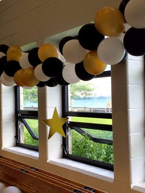 Window Swags, Graduation Party Pictures, Grand Opening Party, Balloons Decoration, Prom Decor, Party Pictures, Entrance Doors, Grand Opening, Birthday Balloons