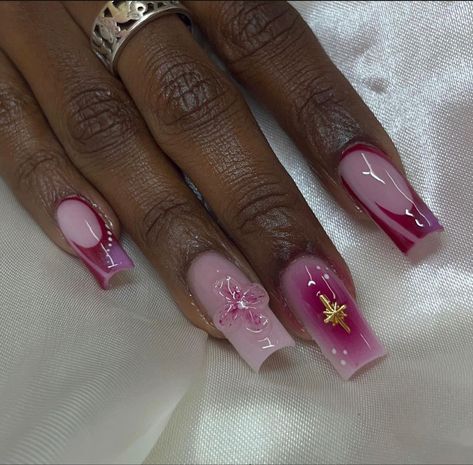 Ethereal Nails, Dominican Nails, Concert Nails, Nails Pretty, Colored Acrylic, Her Nails, Dope Nail Designs, Acrylic Nails Coffin Pink, Unique Acrylic Nails