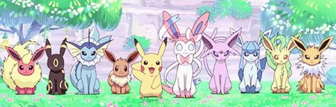 Pikachu and Eeveelutions | Pokémon | Know Your Meme Pokemon Gif, Gameboy Color, Pokemon Eeveelutions, Pokemon Pins, Art Mignon, Eevee Evolutions, Pokemon Eevee, Pokémon Master, All Pokemon