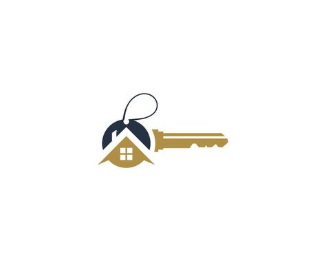 Modern Key Real Estate Home Logo Design Simple Creative Vector Illustration. Real Estate Logo Design Creative, Real Estate Logo Design Modern, Key Logo Design, Home Logo Design, Logo Design Simple, Key Logo, Alpona Design, Modern Minimalist Bedroom, Creative Advertising Design