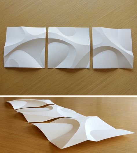 Curved Paper Folding by 000christopher http://www.instructables.com/id/Curved-Paper-Folding/ Architecture Origami, متحف فني, Folding Architecture, 3d Templates, Paper Folding Art, Origami Architecture, Paper Structure, Paper Architecture, Origami And Kirigami