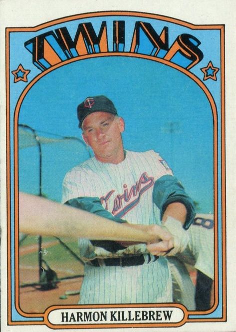 The Best Baseball Card from 1972 Was a Real Killer - Wax Pack Gods Harmon Killebrew, Action Cards, Player Card, Basketball Cards, Minnesota Twins, Vintage Baseball, Original Card, Baseball Card, Football Cards