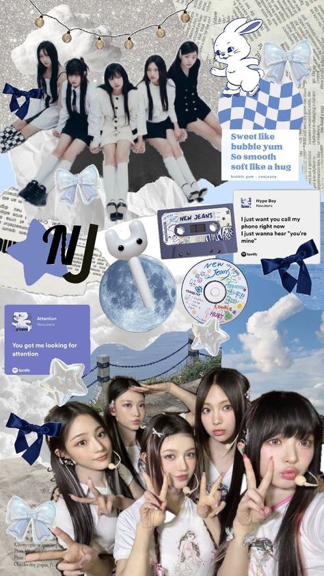 NewJeans collage ★ #NewJeans #Collage #Wallpaper #Aesthetic Newjeans Collage, Collage Wallpaper Aesthetic, New Jeans Wallpaper, How To Draw Mario, Jeans Wallpaper, Collage Photo Frame Design, Easy Korean Words, Kpop Backgrounds, Walpaper Hello Kitty