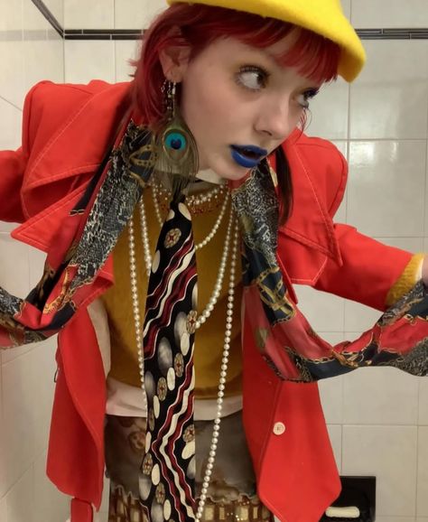 Tacky Fashion Aesthetic, New Wave Outfits, 80s New Wave Fashion, New Wave Aesthetic, New Wave Style, New Wave Fashion, Gender Fluid Fashion, Queer Fashion, Funky Outfits