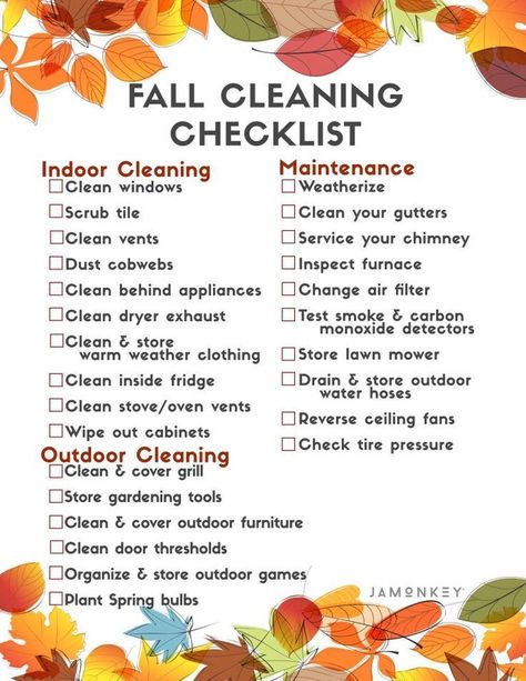 Fall Cleaning Checklist #ad #FallCleaningBBoxx Fall Cleaning Checklist, Winter Cleaning, Clean Stove, Home Maintenance Checklist, Fall Cleaning, Outdoor Cleaning, Cleaning House, Cleaning Gutters, Printable Checklist