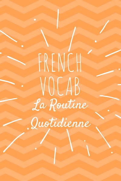 Vocabulary, French Vocab, Routine Daily, My Daily Routine, Learning Languages, Language Learning, Daily Routine, Helpful Hints, Neon Signs