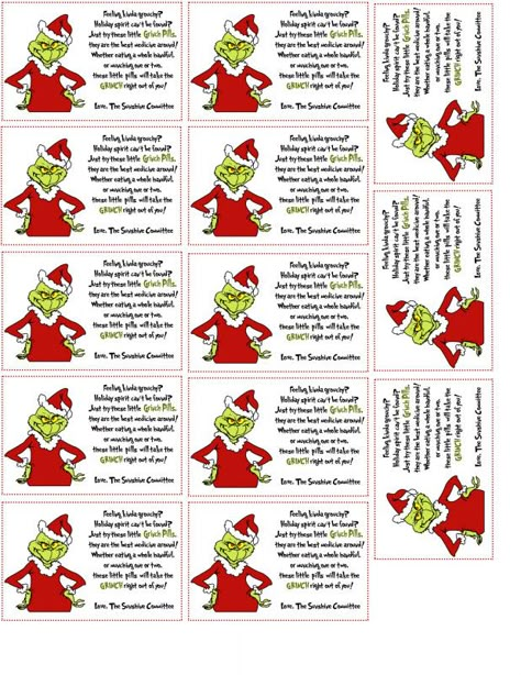 Grinch Pills, Xmas Labels, Grinch Images, Grinch Christmas Party, Whoville Christmas, Grinch Party, Grinch Christmas Decorations, Grinch Ornaments, Name Christmas Ornaments