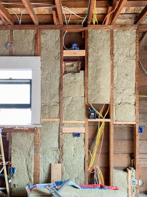 How (and Why) To Install Rockwool Insulation — The Gold Hive Wall Insulation Diy, Rockwool Insulation, Shed Homes Ideas, Exterior Wall Insulation, Insulating A Shed, Rock Wool Insulation, Basement Insulation, Diy Insulation, Tiny House Rentals