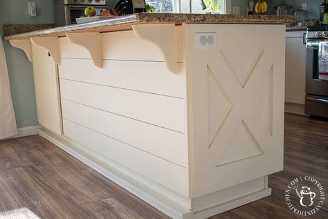 Shiplap Counter Island, Shiplap Bar Island, Shiplap Under Bar Counter, Shiplap Bar Wall, Diy Kitchen Bar Counter, Bar With Shiplap, Under Bar Counter Ideas, Kitchen Bar Counter Ideas, Shiplap Kitchen Island