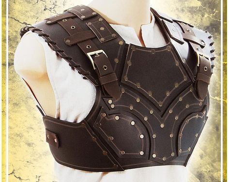 Torso Armor, Studded Leather Armor, Armour Ideas, Armor Vest, Larp Armor, Female Armor, Larp Costume, Leather Armor, Simple Leather