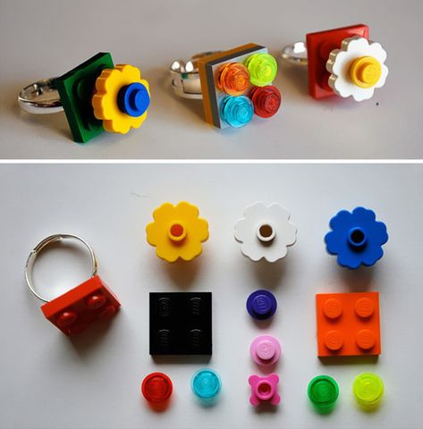 Lego Diy Crafts, Lego Jewelry, Lego Wall, Lego Gifts, Lego Diy, Lego Activities, Lego Craft, Lego Blocks, Lego Party