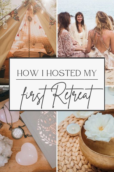 An Intuitive Guide and Coach shares her journey in her latest blog, detailing the four bold steps she took to successfully host her first sold-out retreat in a yurt. Starting A Support Group, How To Host A Retreat, Hosting A Retreat, Intention Setting Ideas, Healing Retreat Aesthetic, How To Host A Wellness Retreat, At Home Retreat Ideas, Retreat Ideas For Women, Retreat Ideas Activities