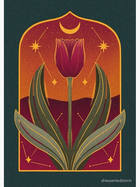 #procreate #digitaldrawing #digitalart #floral #tulips #procreate #poster #posterart #illustration #illustrationartists #flowers Cool Boho Paintings, Illustrator Flower Tutorial, Illustration Painting Ideas, Procreate Poster, Floral Design Illustration, Tulips Illustration, Tulip Sticker, Flowers Procreate, Tulip Illustration