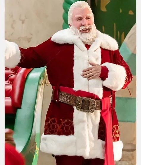 Tim Allen Santa Clause Coat in USA, UK, and Worldwide German Santa Claus, Santa Claus Suit, Christmas Coat, Celebrities Leather Jacket, Tim Allen, Santa Claus Costume, Red Costume, Santa Suits, Trendy Jackets