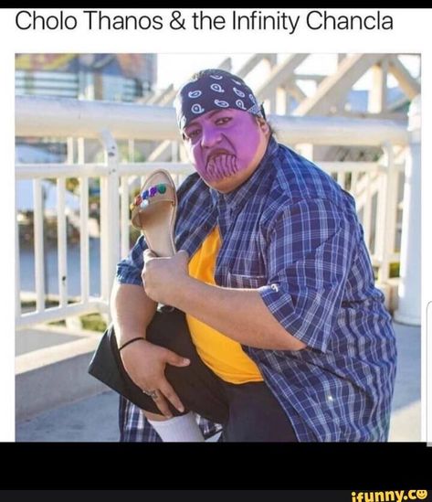 Cholo Thanos & the Infinity Chancla - – popular memes on the site iFunny.co #avengers #movies #cholo #thanos #infinity #chancla #meme Humour, The Infinity Stones, Infinity Stones, Funny Pictures With Captions, Avengers Memes, San Diego Comic Con, 웃긴 사진, Marvel Jokes, The Infinity