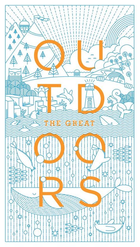 Tuesday Inspiration #octoberafternoon #oadesignerinspo #outdoors Illustration Design Graphique, Graphisches Design, 타이포그래피 포스터 디자인, Art Et Illustration, E Card, Design Graphique, Graphic Design Typography, Great Outdoors, Visual Design