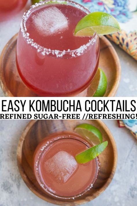 Hard Kombucha Recipe, Hard Kombucha, Cocktail Tequila, Healthy Cocktail Recipes, Kombucha Cocktail, Bramble Cocktail, Virgin Cocktails, Booze Drink, Kombucha Recipe