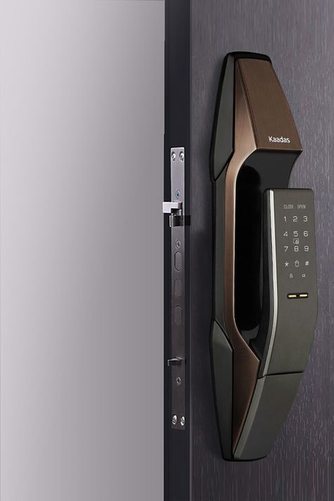 PUSH PULL SMART DOOR LOCK DESIGN on Behance Door Lock Design, Digital Door Lock, Modern Closet, Lock Design, Smart Door Locks, Smart Home Design, Smart Door, Door Design Modern, Smart Home Technology