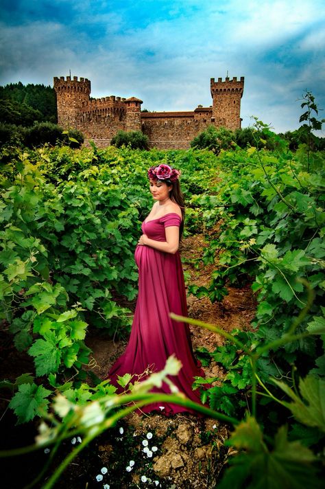 Fairytale maternity shoot! Gorgeous winery and castle Castle Maternity Shoot, Photoshooting Ideas, Pregnant Photos, Baby Bump Photos, Bump Photos, Maternity Photoshoot, Maternity Shoot, Maternity Photos, Baby Bump