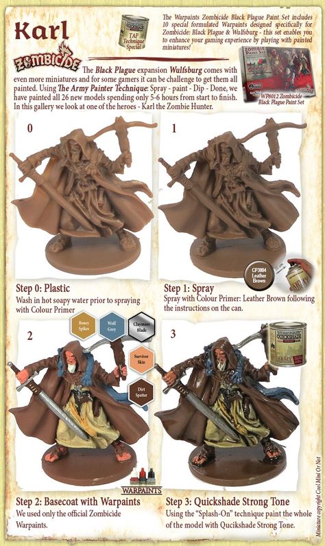 Figurine Painting, Miniature Gallery, Gaming Figures, Zombicide Black Plague, Hero Quest, Paint Guide, Paint Miniatures, Black Plague, Painting Miniatures