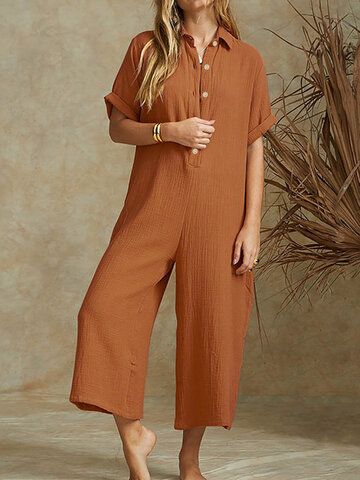 Loose Trousers Women, Loose Trousers, Cotton Jumpsuit, Short Sleeve Jumpsuits, Short Sleeve Romper, Plus Size Jumpsuit, Long Sleeve Jumpsuit, Long Jumpsuits, Casual Jumpsuit