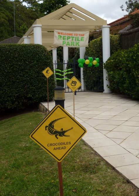 Reptile Birthday Party, Alligator Birthday Parties, Crocodile Party, Alligator Party, Wild Kratts Party, Alligator Birthday, Snake Birthday, Snake Party, Reptile Party