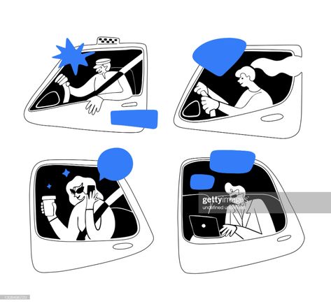 stock illustration : People in car.drive safety belt.Concept taxi driver mobiles. Man using mobile phone in car.Holding telephone.Businessman using carsharing. Dashboard and driver. auto service on line.Rent a transport. People In Car Illustration, Car Driving Illustration, Rent Illustration, Drive Thru Design, Mobility Illustration, Driving Illustration, Holding Telephone, Taxi Illustration, Driver Illustration