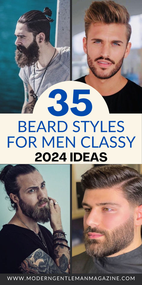 Discover 42 of the coolest beard styles for men! Whether you're looking for something trendy or classic, these beard styles will elevate your look. #BeardStyles #MensBeard #BeardIdeas Trendy Beard Styles For Men, Mens Beards Style, Beardstache Styles, Best Beard Styles Men, Men Beard Style Ideas, Mens Beard Styles, Men Beard Style, Nice Beard, Beards Styles