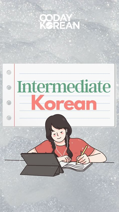 If you're looking for more challenging lessons to take your Korean language studies to the next level, this article on Intermediate Korean has a complete list of resources for you! If you already have background in learning Korean, then check this out! https://www.90daykorean.com/intermediate-korean/ Korean Self Study, Korean Language Aesthetic, K Words, Korean Website, English Corner, Korean Vocabulary, Self Study, Korean Learning, Idiomatic Expressions