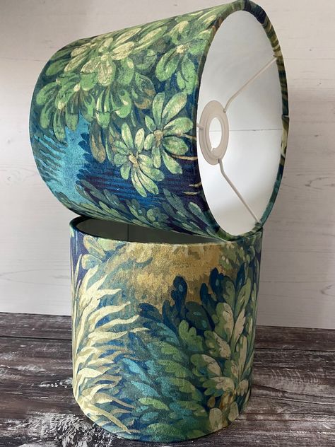 Green Lampshade, Forest Lampshade, Handmade Lampshade, Green Velvet Table Lampshade, Green Pattern Ceiling Lampshade, Tree Pattern Lampshade - Etsy Netherlands Forest Lampshade, Lampshade Tree, Pattern Ceiling, Green Lampshade, Ceiling Lampshade, Velvet Table, Green Lamp Shade, White Liners, Into The Forest