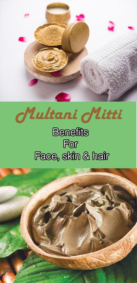 Multani Mitti Hair Masks, Multani Mitti Benefits For Skin, Facial Care Routine, Popular Skincare, Aloe On Face, Fullers Earth, Multani Mitti, How To Reduce Pimples, Hair Care Remedies