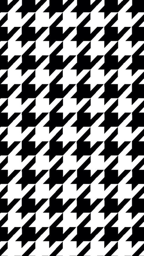 Houndstooth iphone wallpaper Houndstooth Wallpaper, Black Phone Background, Monogram Backgrounds, Checker Pattern, Most Beautiful Wallpaper, Texture Inspiration, Iphone Black, Wallpaper Accent Wall, Trendy Wallpaper