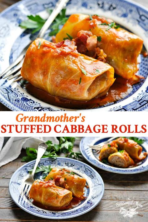 Instant Pot Cabbage Roll Soup, Sweet Tomato Sauce, Instant Pot Cabbage, Recipes Using Ground Beef, Steamed Cabbage, Stuffed Cabbage Rolls, Cabbage Roll Soup, The Seasoned Mom, Cabbage Rolls Recipe