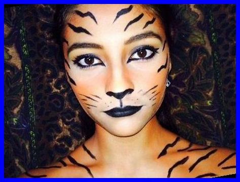 Tiger Face Paint, Carnaval Make-up, Tiger Halloween Costume, Tiger Makeup, Tiger Halloween, Halloween Makeup Clown, Meme Costume, Halloween Make-up Looks, Animal Makeup