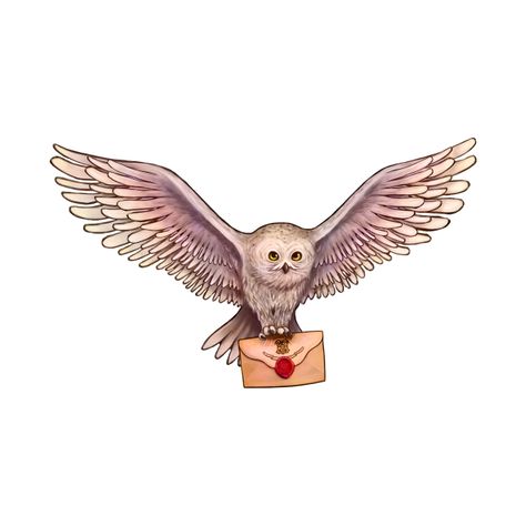 Hedwig Illustration, Owl Post Harry Potter, Harry Potter Wedding Invitations, Owl Harry Potter, Harry Potter Party Invitations, Harry Potter Themed Gifts, Harry Potter Valentines, Harry Potter Invitations, Harry Potter Scrapbook