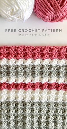 Free Crochet Pattern - Sedge Stripes Baby Blanket Zig Zag Crochet, Daisy Farm, Striped Baby Blanket, Crochet Baby Blanket Free Pattern, Crochet Unique, Crochet Afghan Patterns Free, Crochet Stitches For Blankets, Farm Crafts, Haken Baby